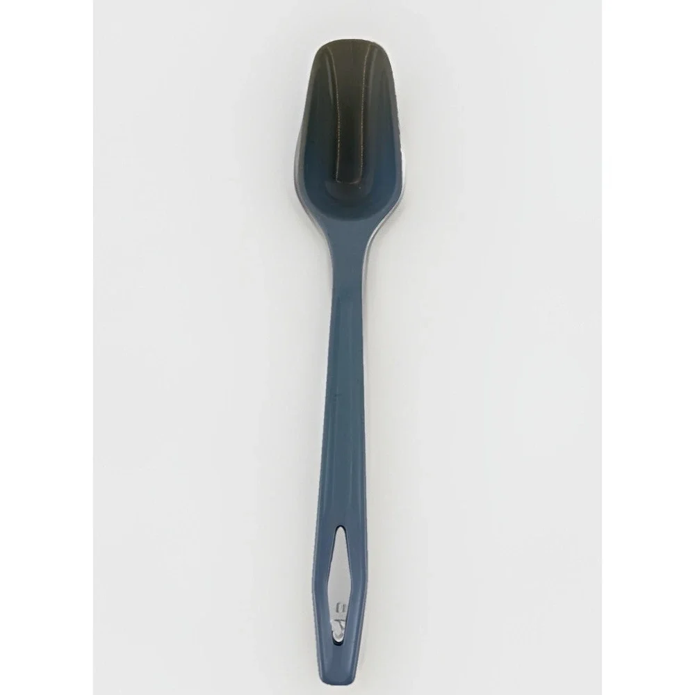 Vintage Kitchen Spoon Plastic Blue Serving Spoon Retro Cooking Utensil